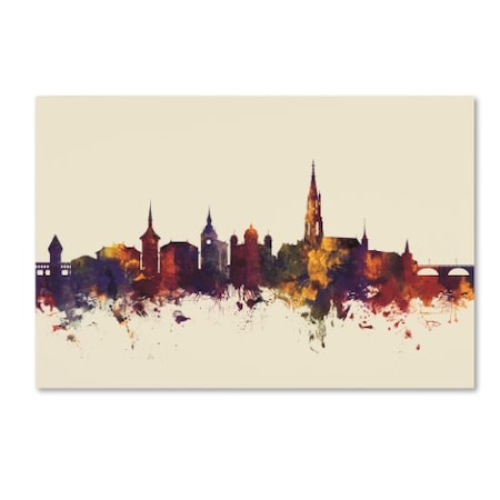 Michael Tompsett 'Bern Switzerland Skyline IV' Canvas Art,30x47